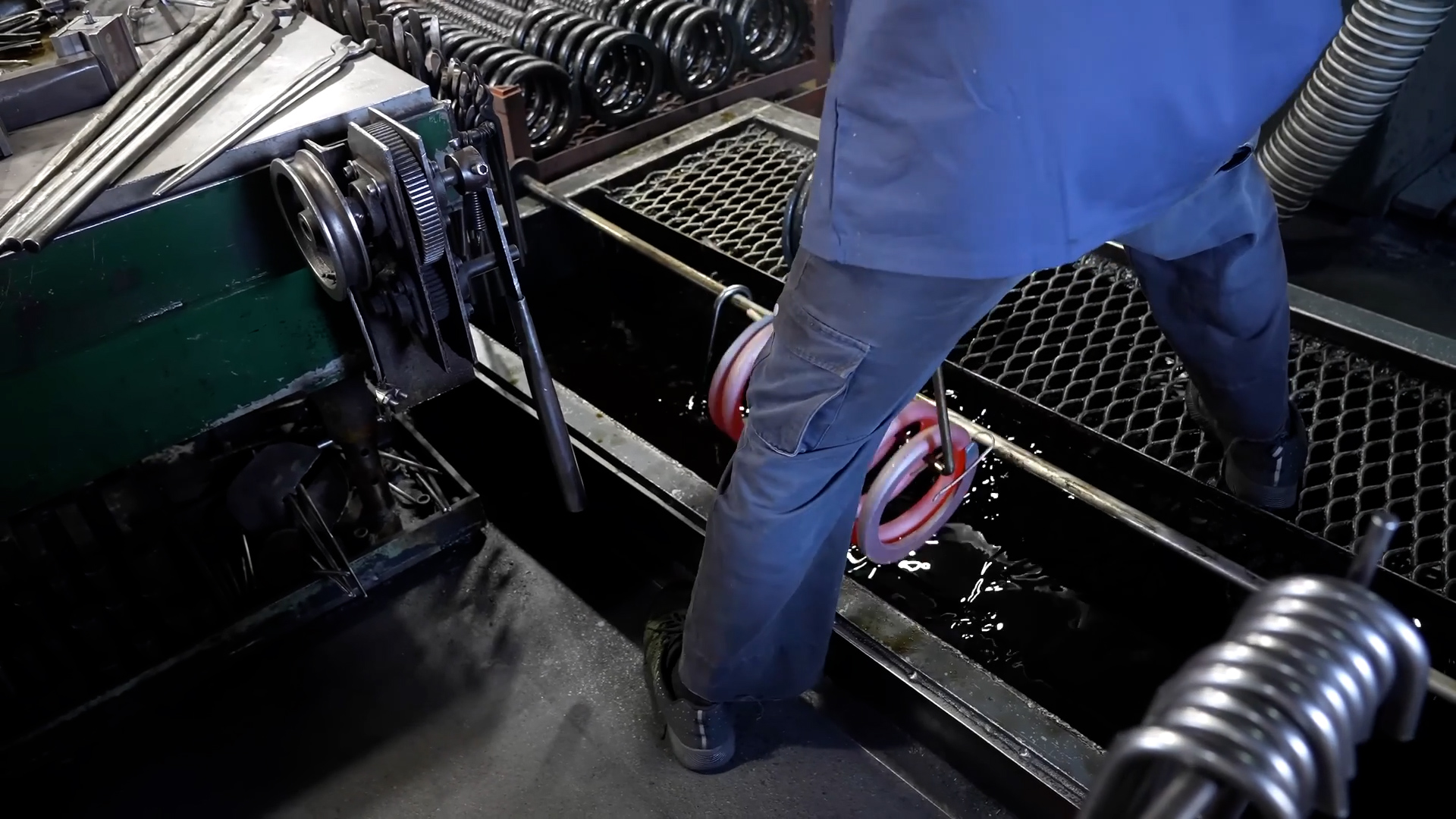 Spring heat treatment process