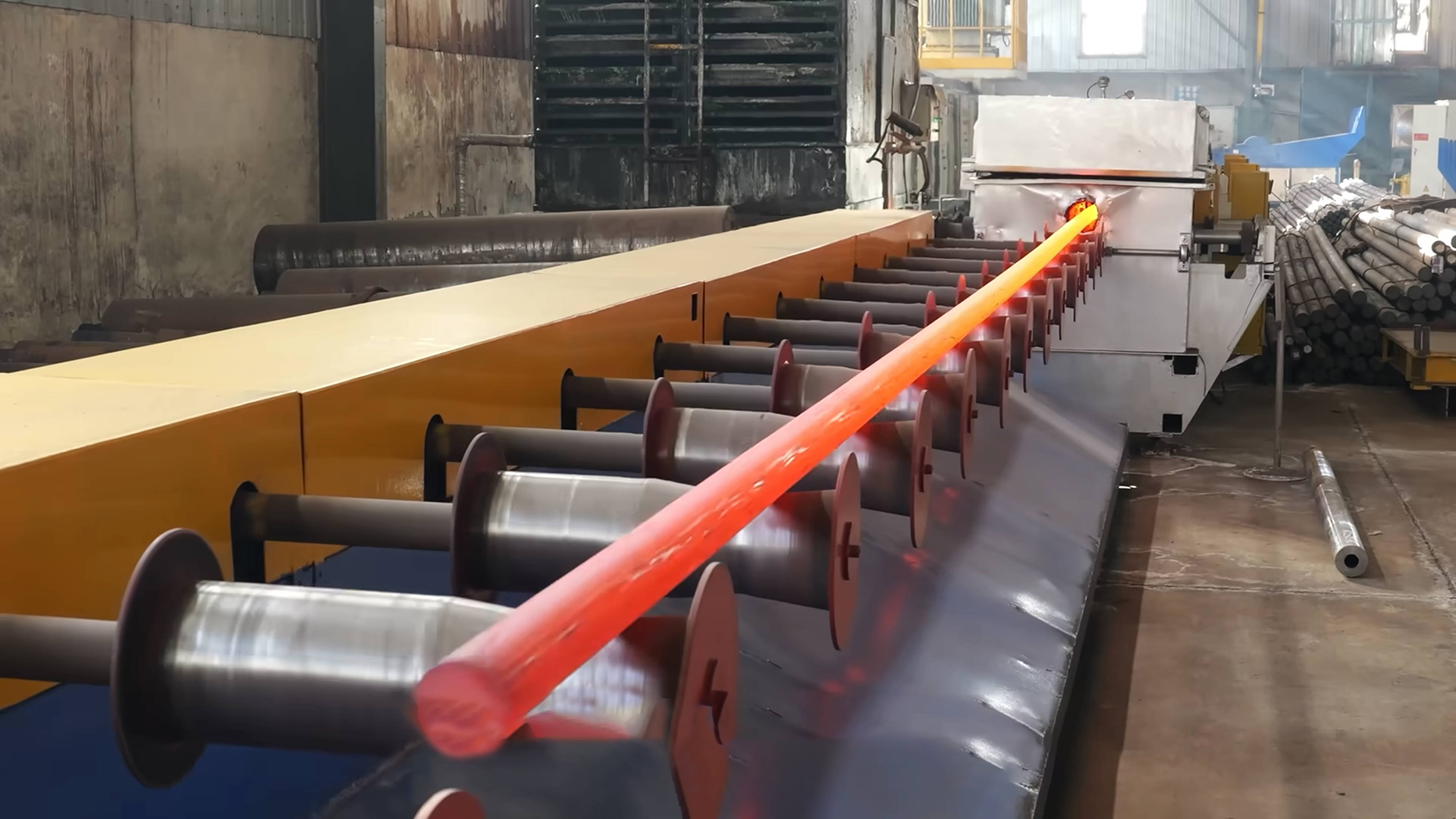 Cold and hot drawing process of steel wire